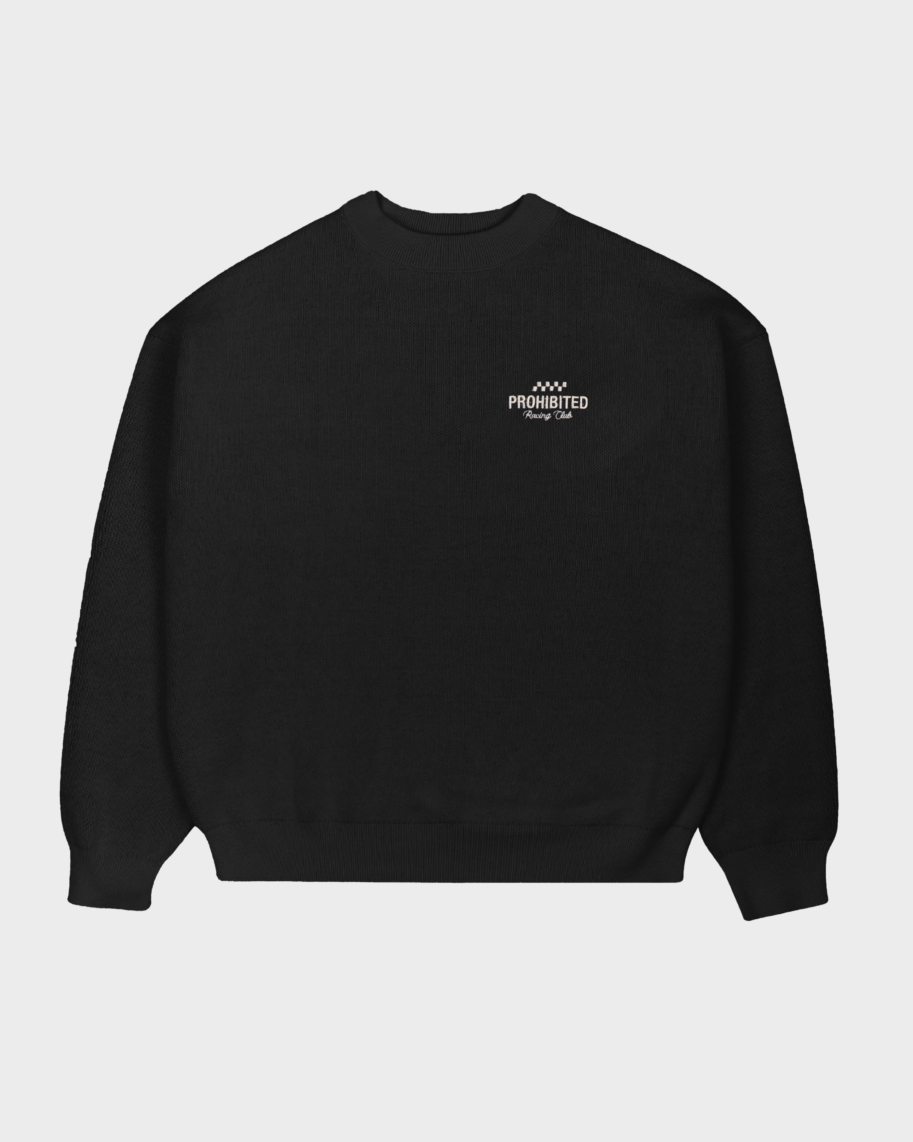 Vortex Knit Sweater Black