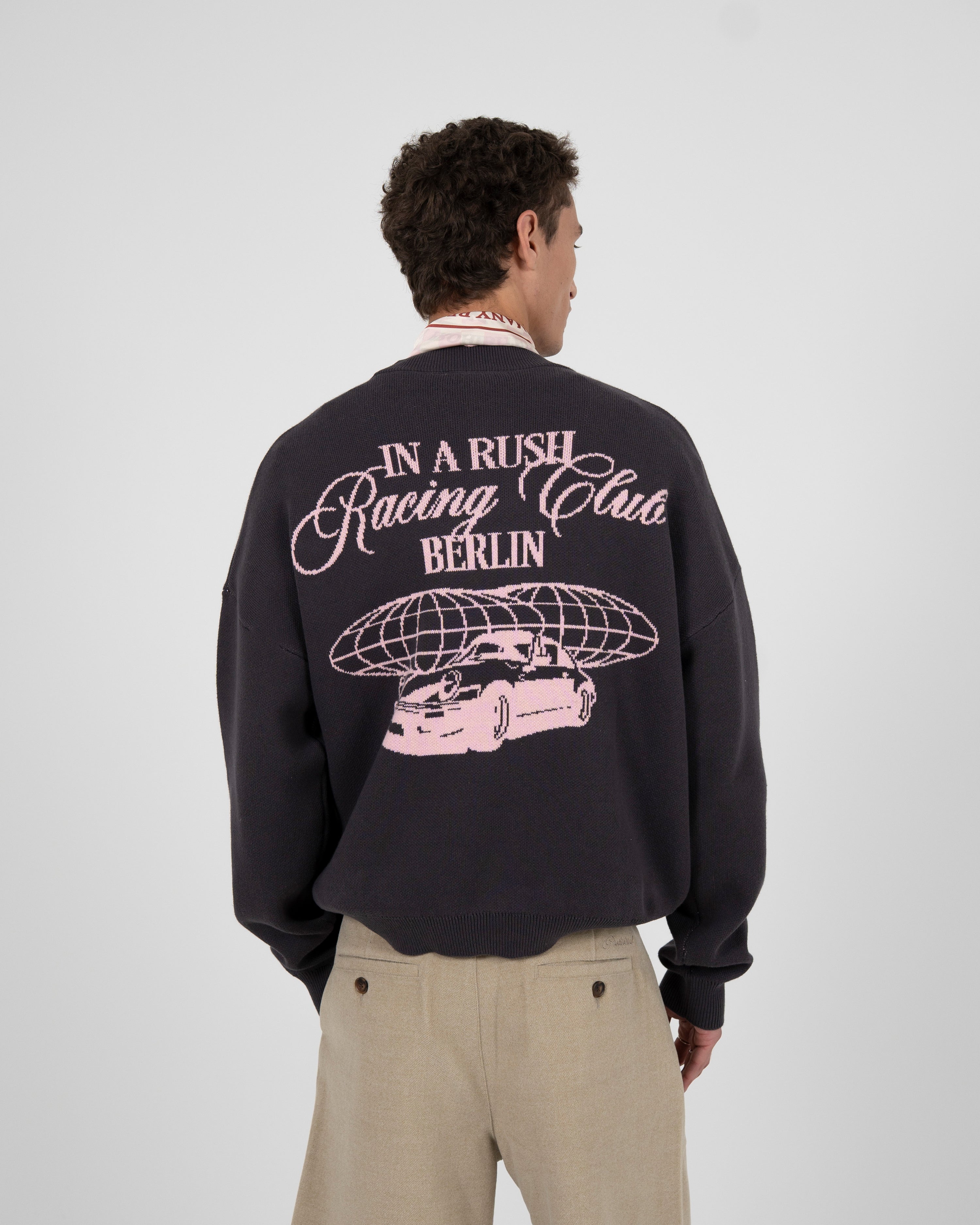 Vortex Knit Sweater Brown