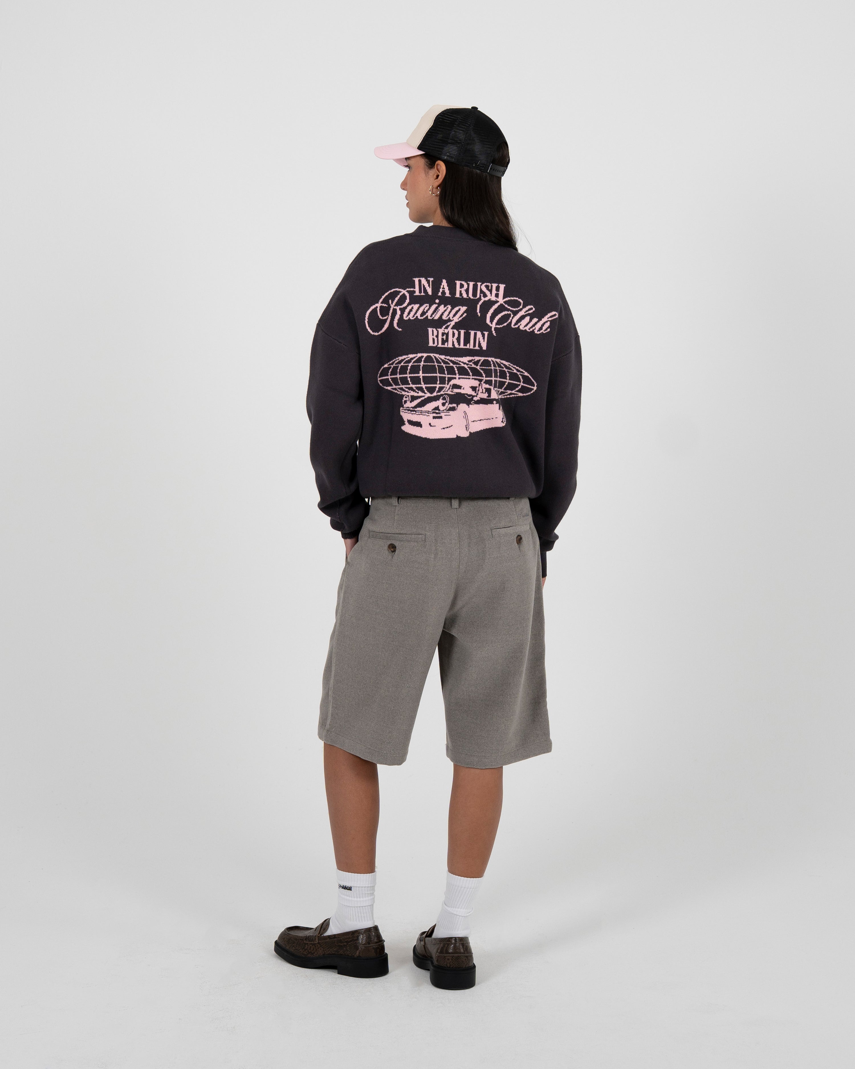 Vortex Knit Sweater Brown