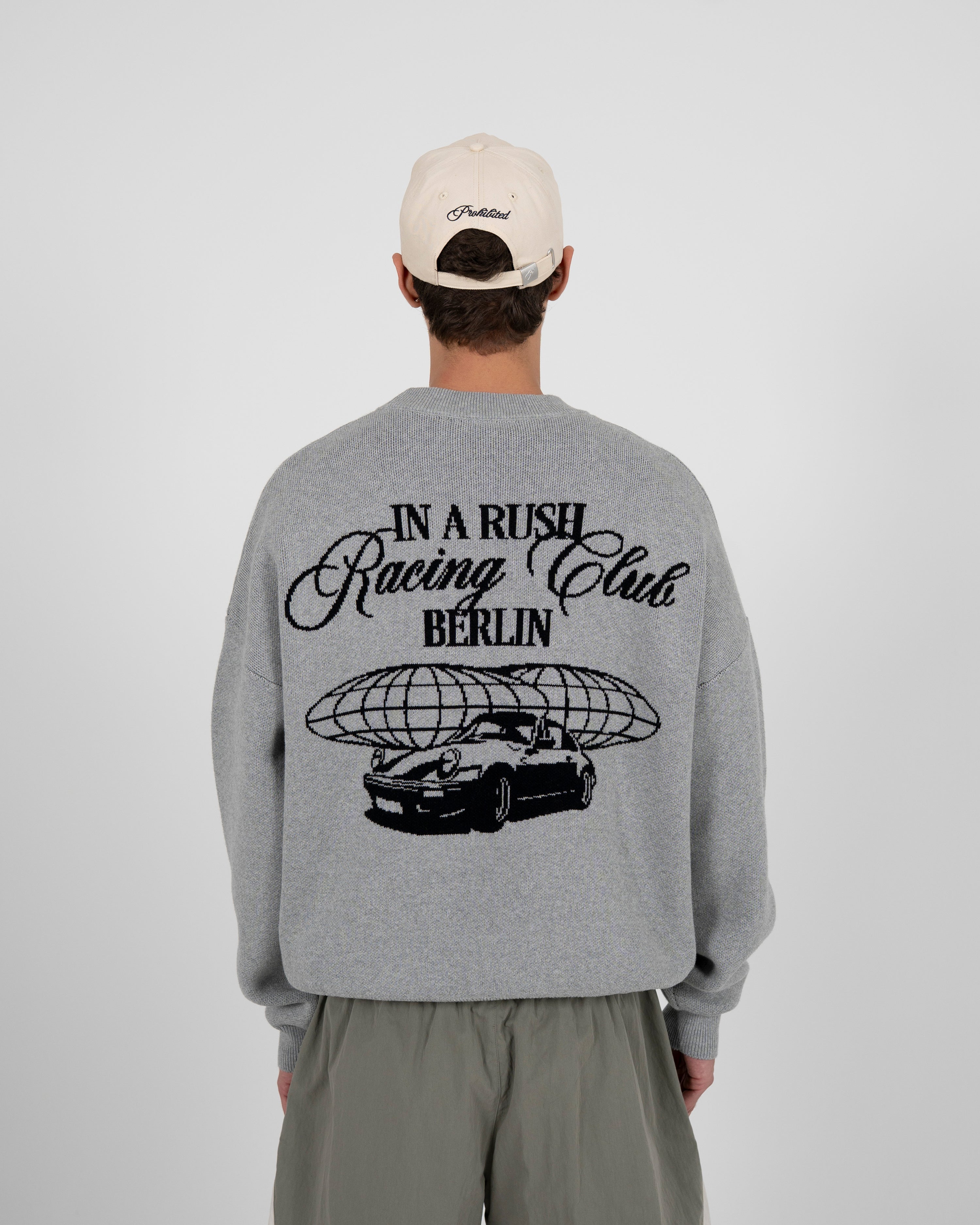 Vortex Knit Sweater Grey