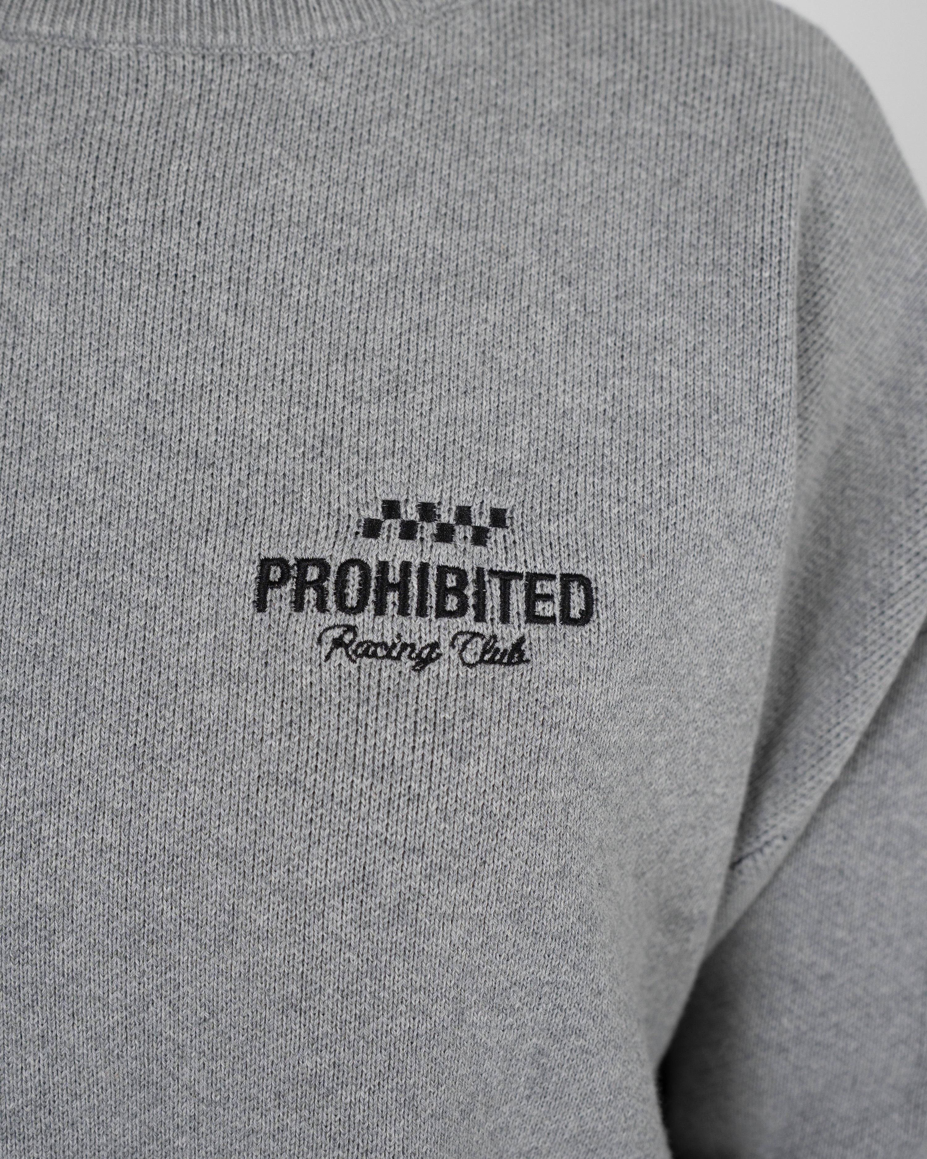 Vortex Knit Sweater Grey