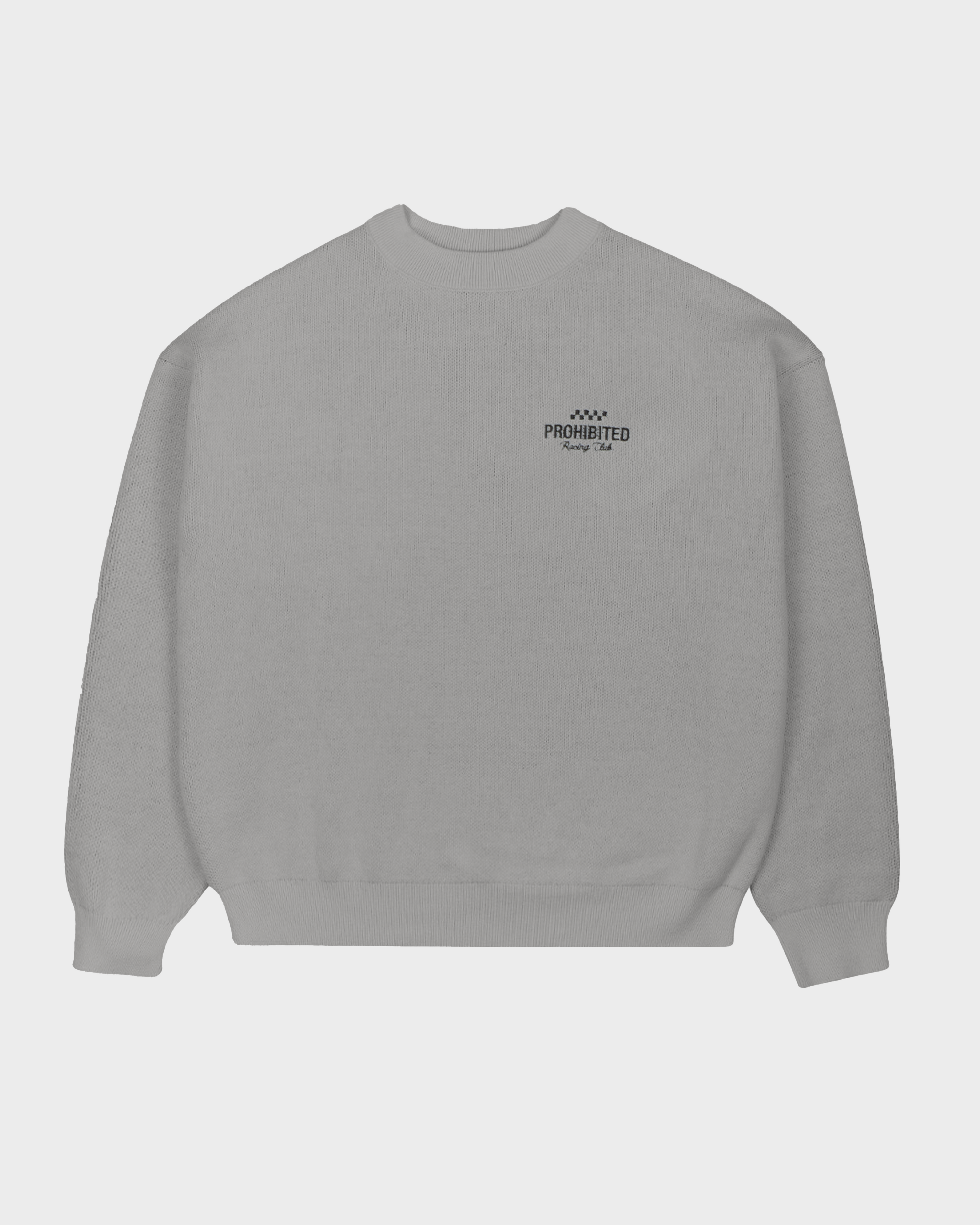 Vortex Knit Sweater Grey