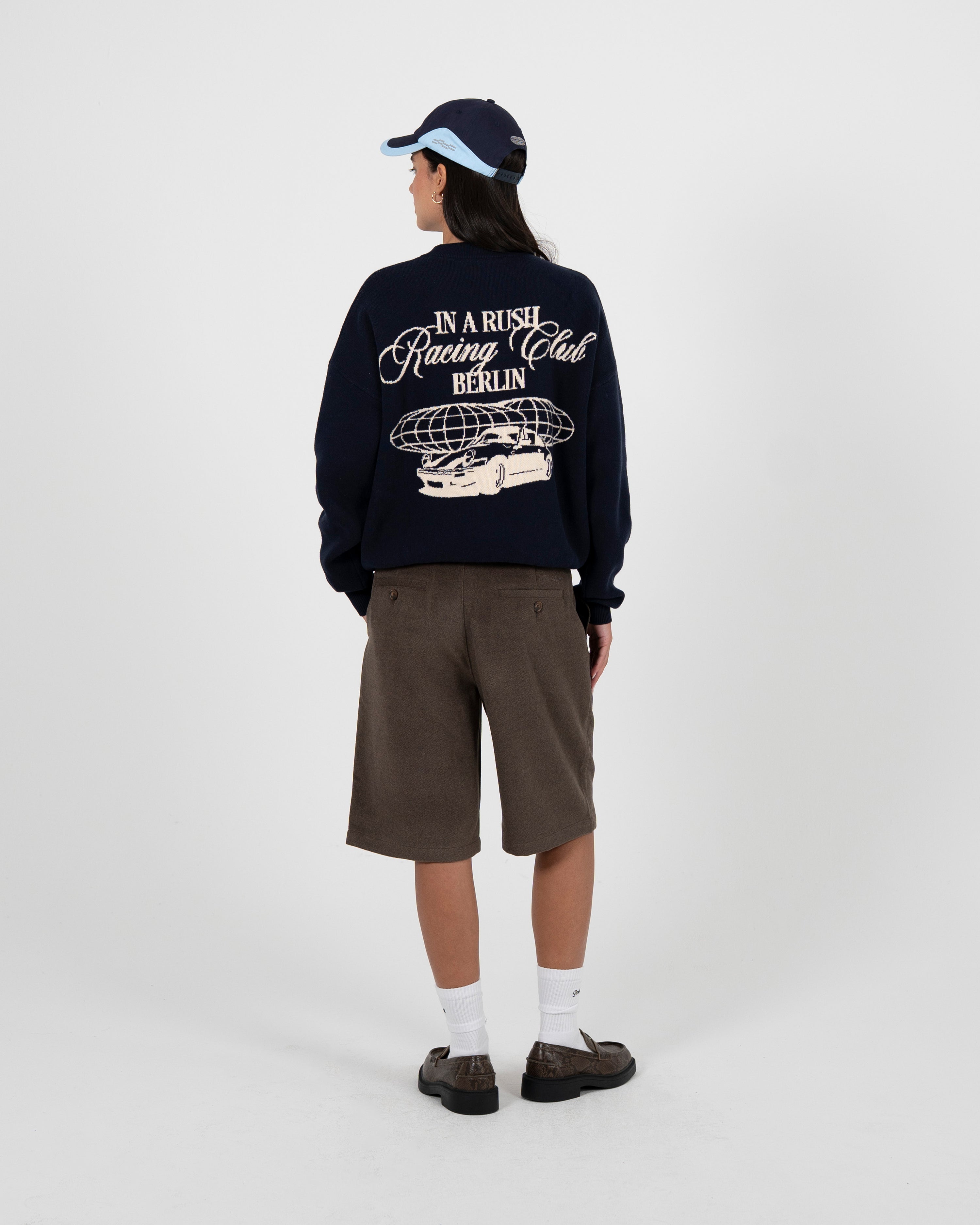 Vortex Knit Sweater Navy