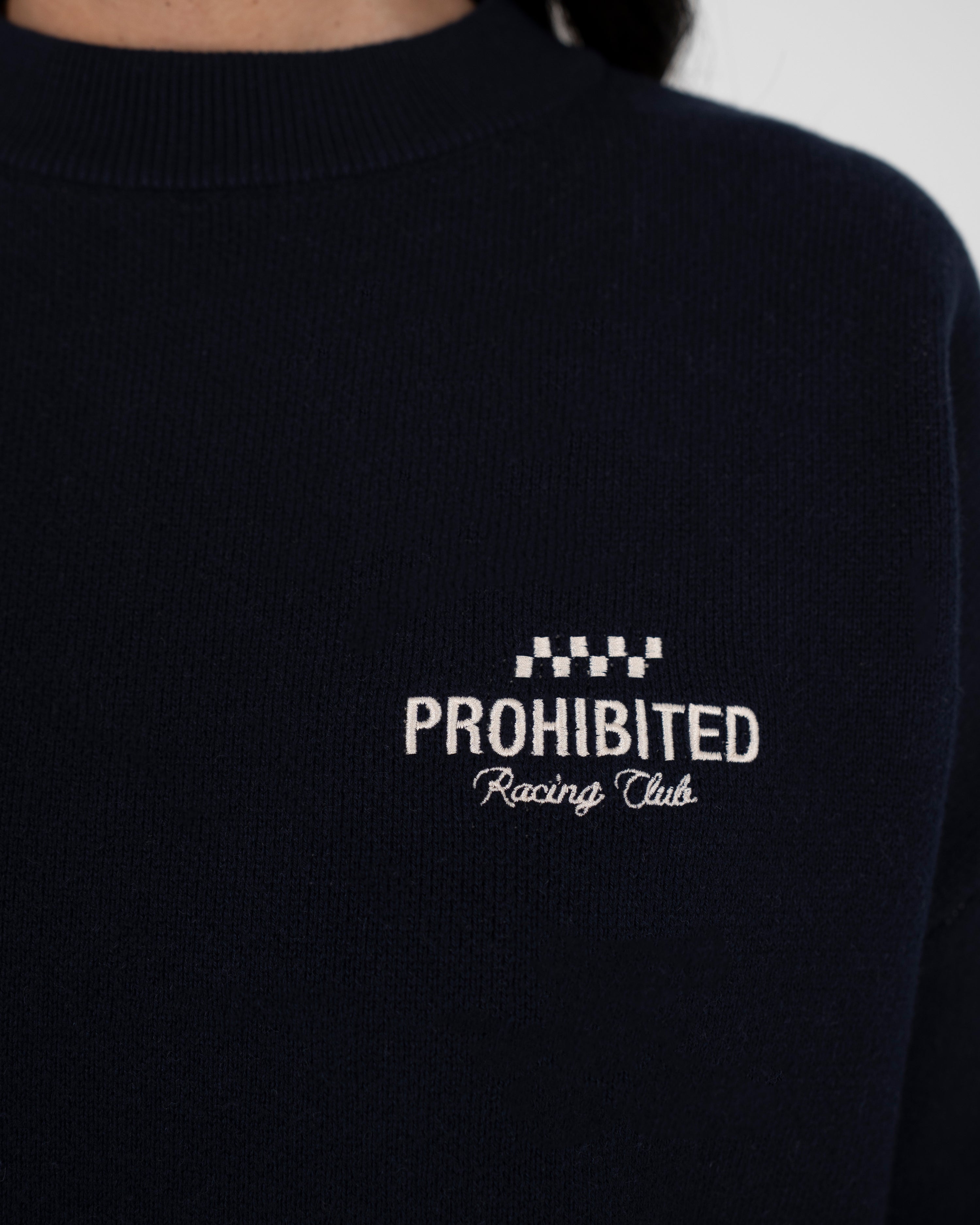 Vortex Knit Sweater Navy