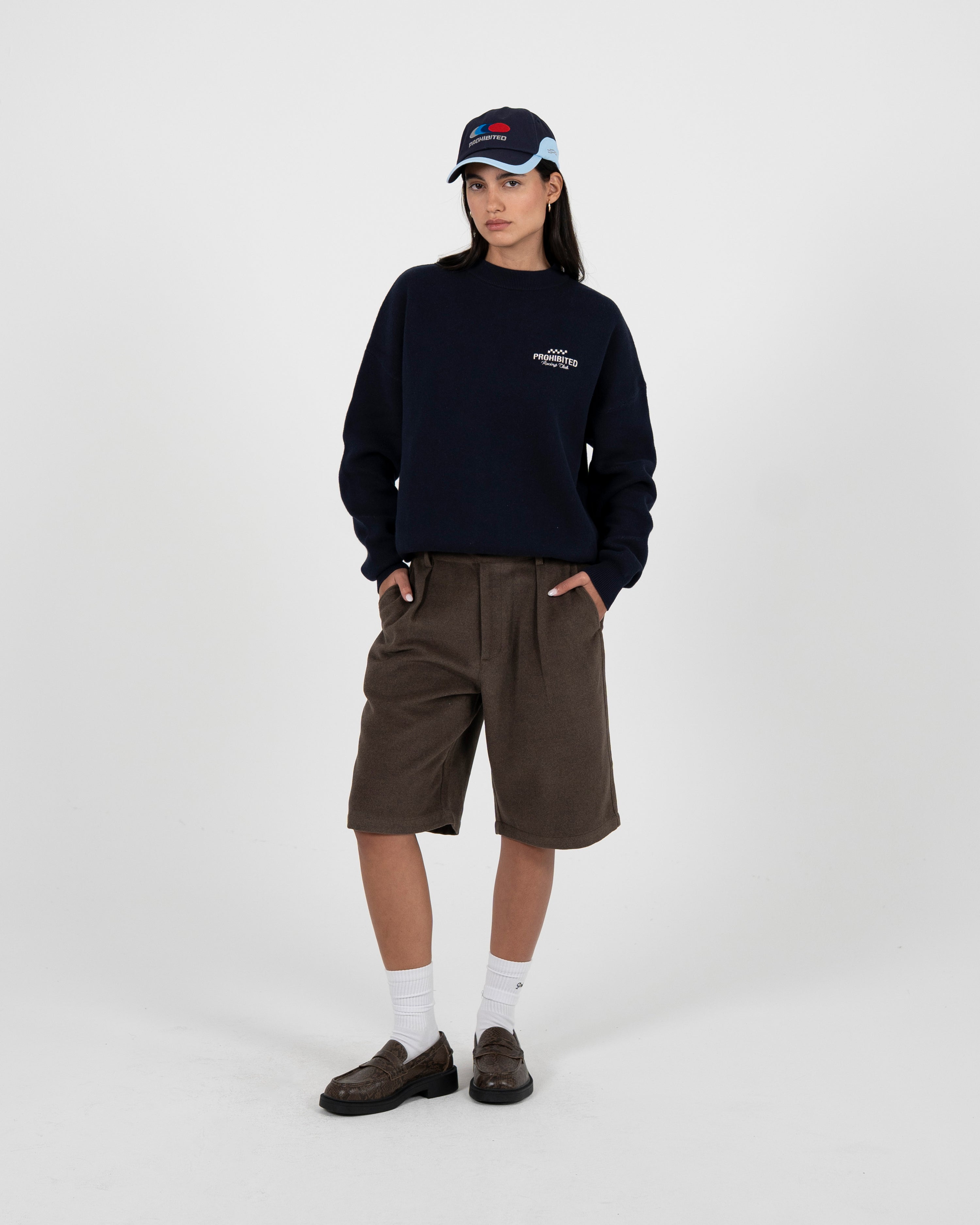 Vortex Knit Sweater Navy