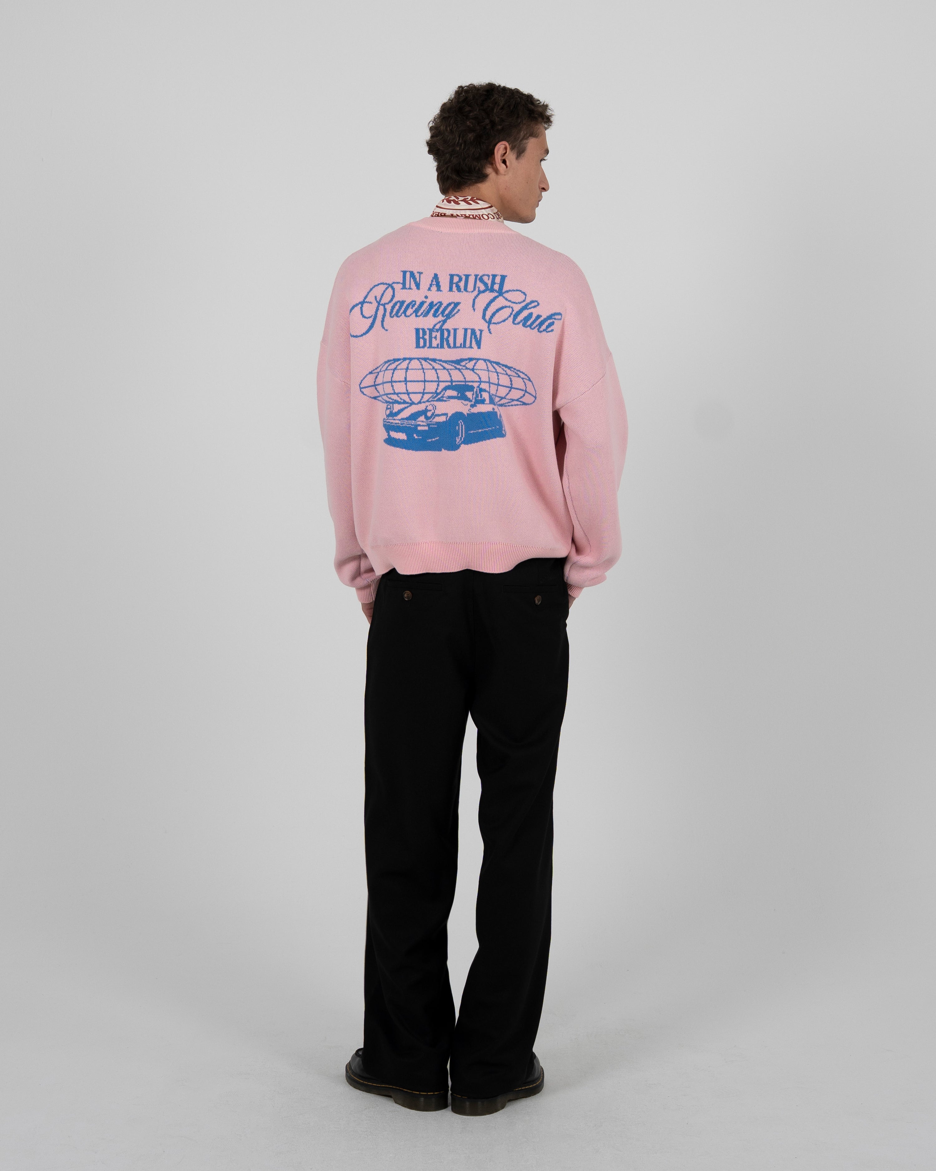 Vortex Knit Sweater Rose