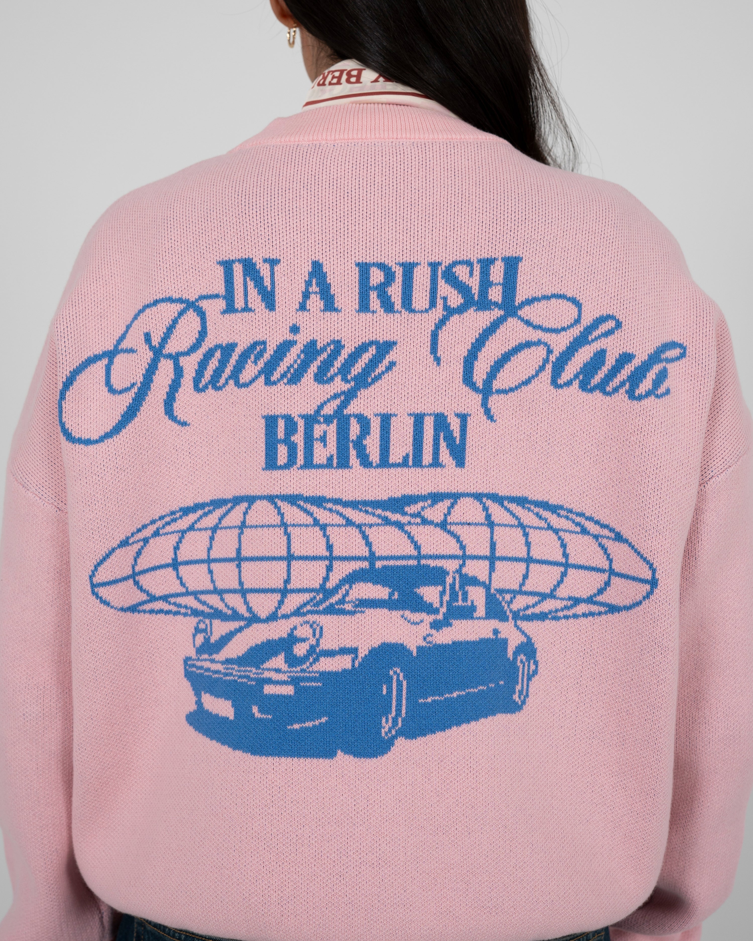 Vortex Knit Sweater Rose