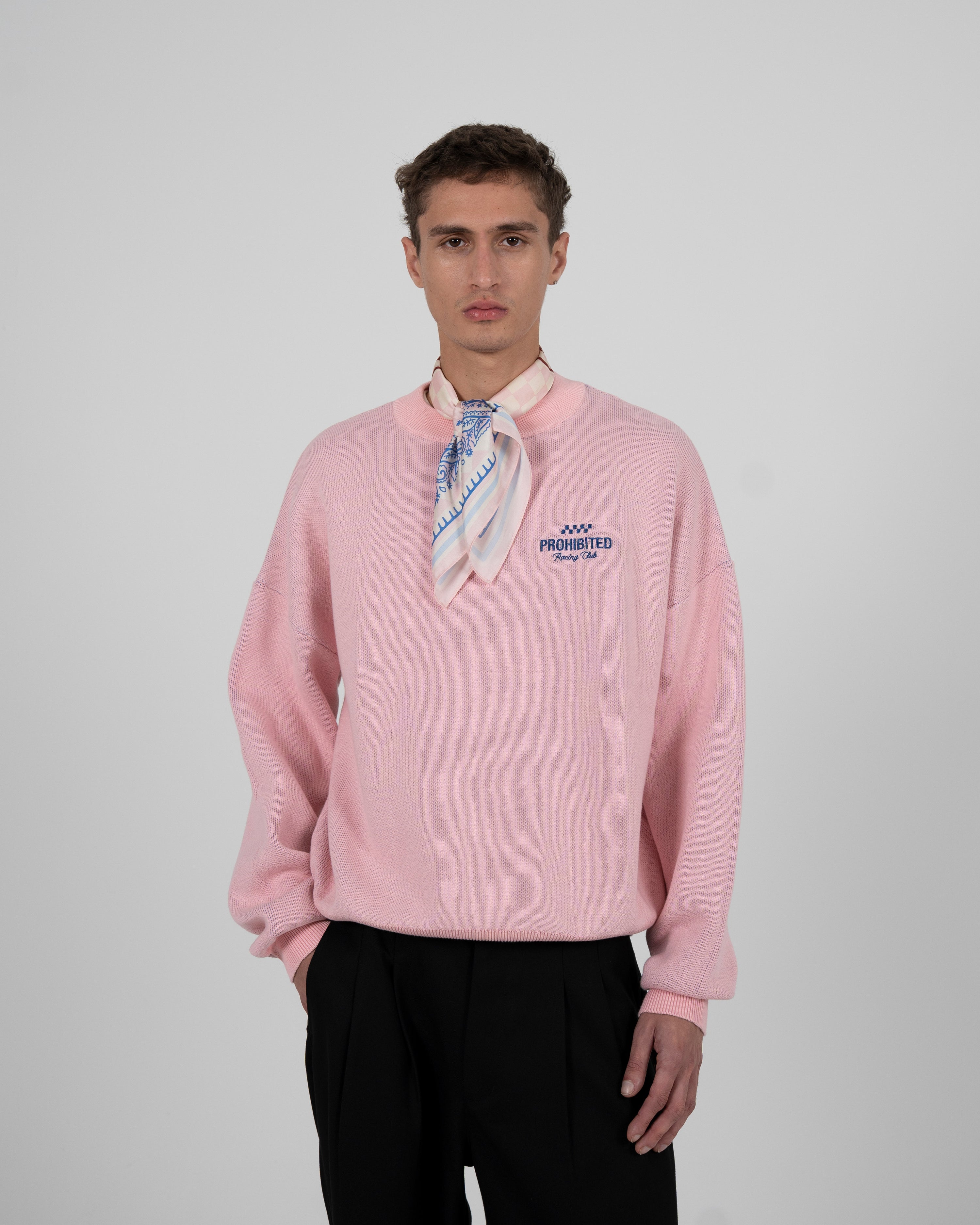 Vortex Knit Sweater Rose