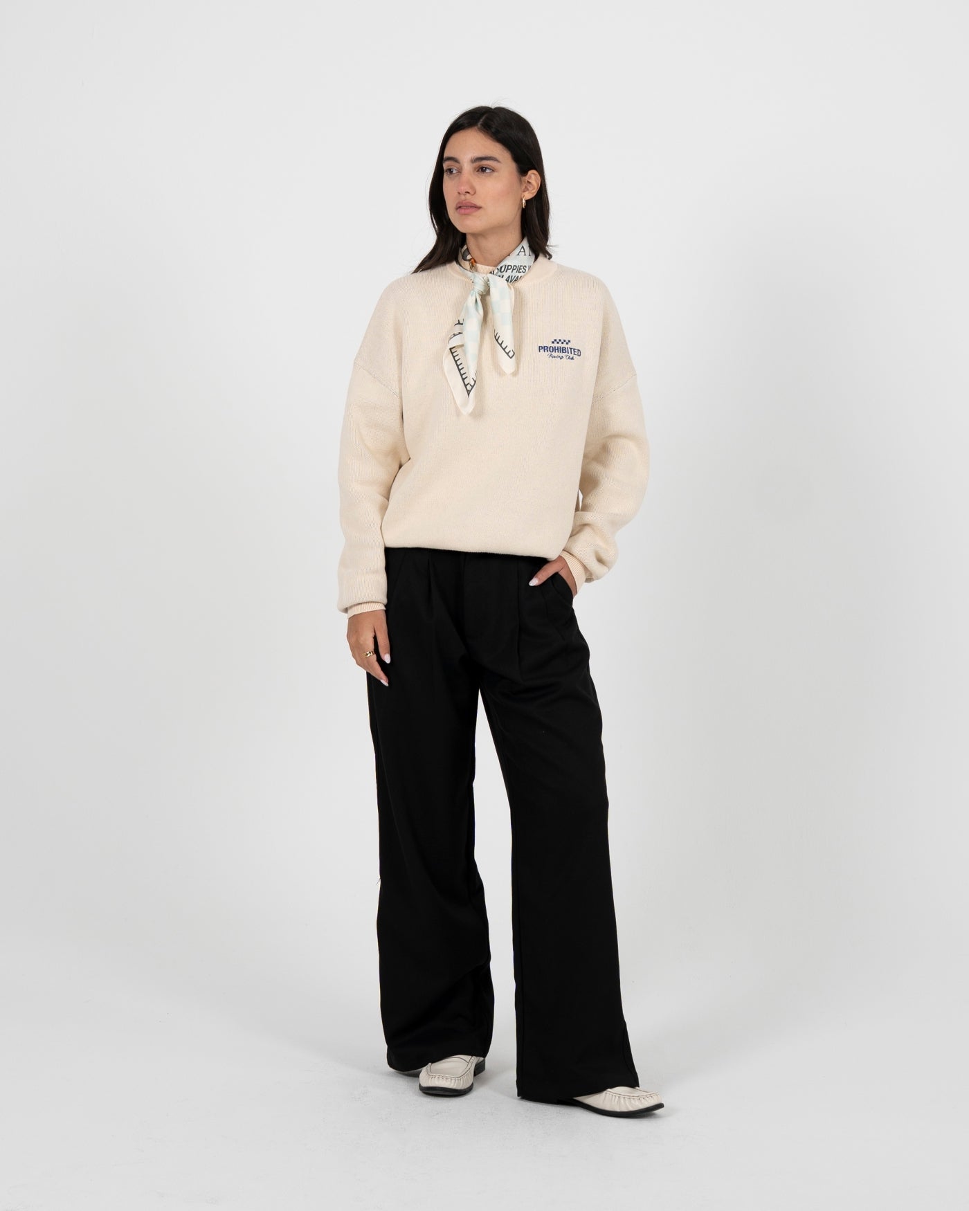 Vortex Knit Sweater | Cream