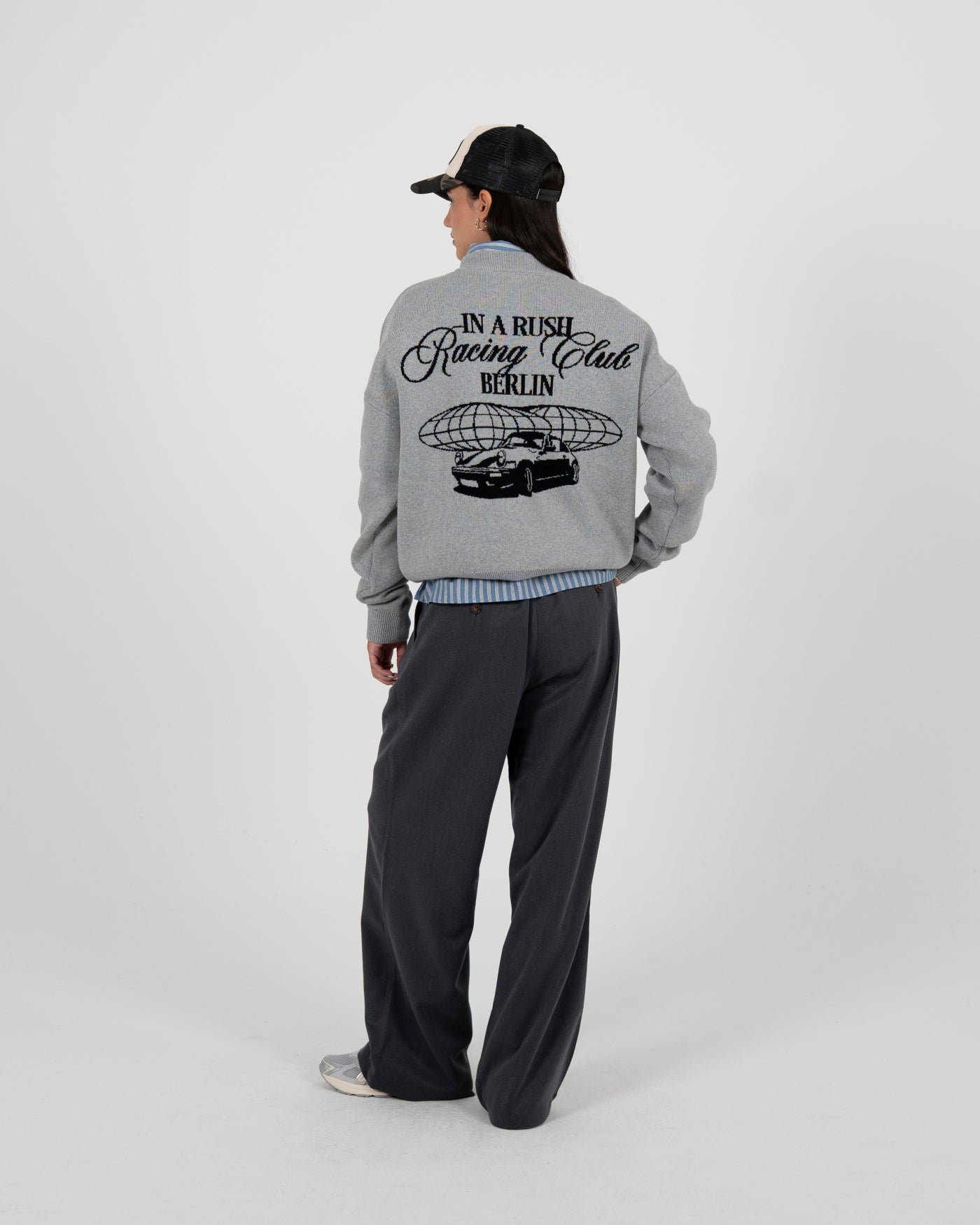 Vortex Knit Sweater | Grey