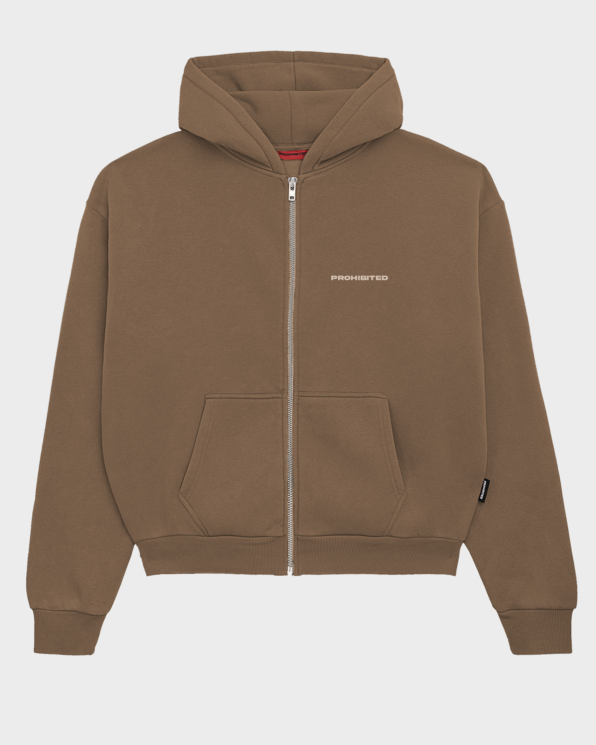 10119 Zip-Hoodie | Mokka