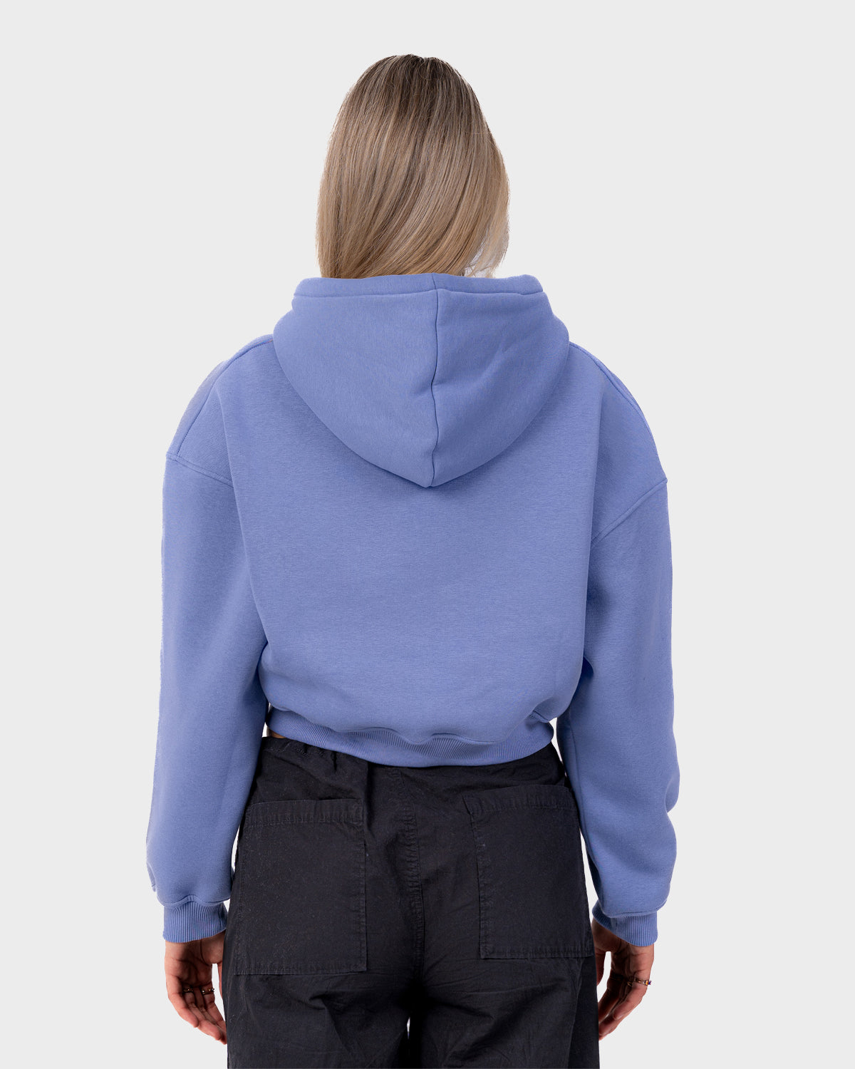 Oversized Zip Hoodie Black