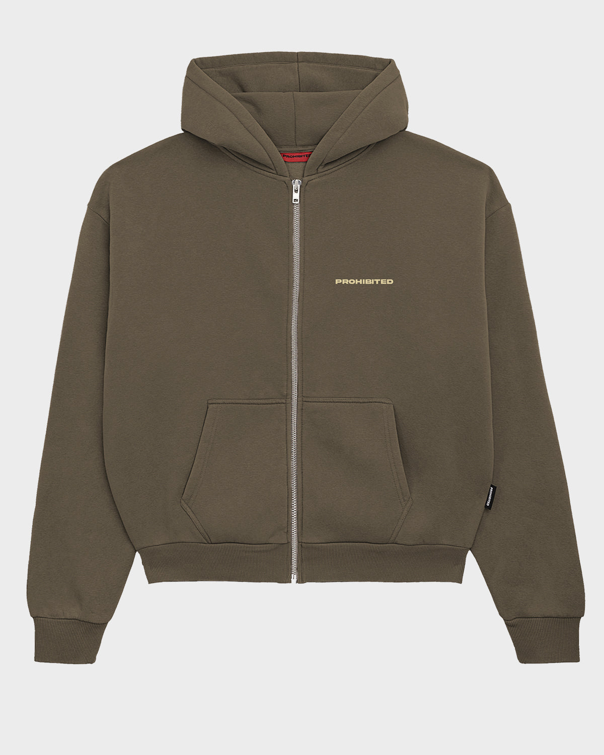 10119 Zip-Hoodie Mokka