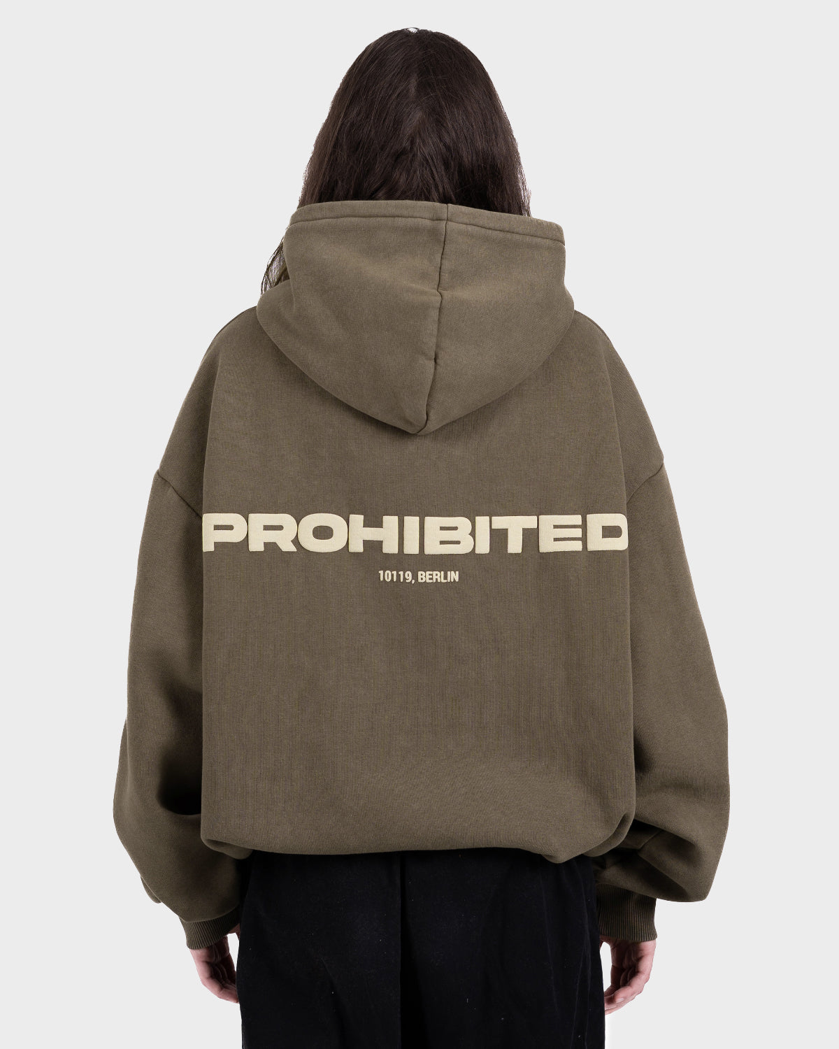 Oversized Zip Hoodie Black