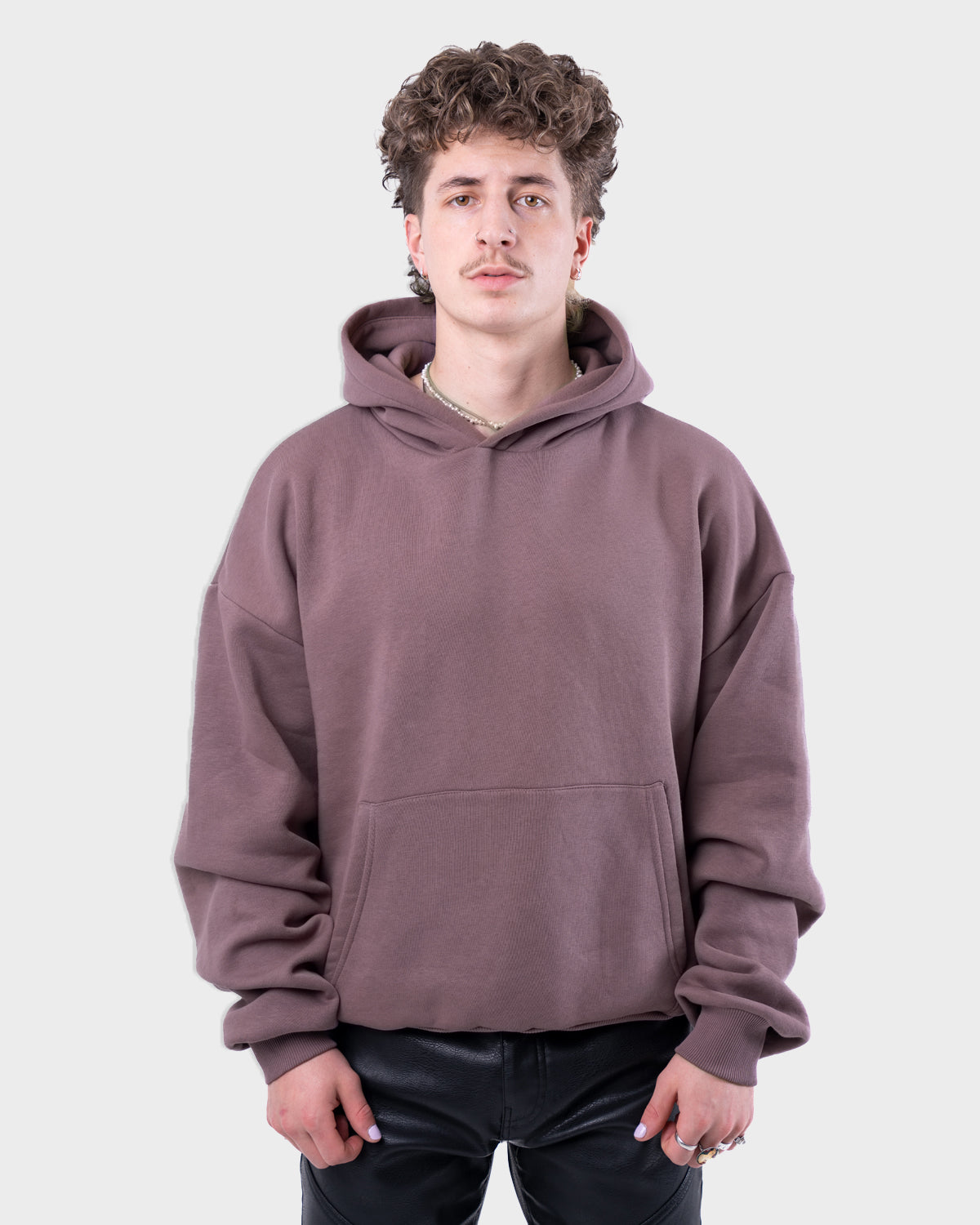 Oversized Hoodie Aubergine