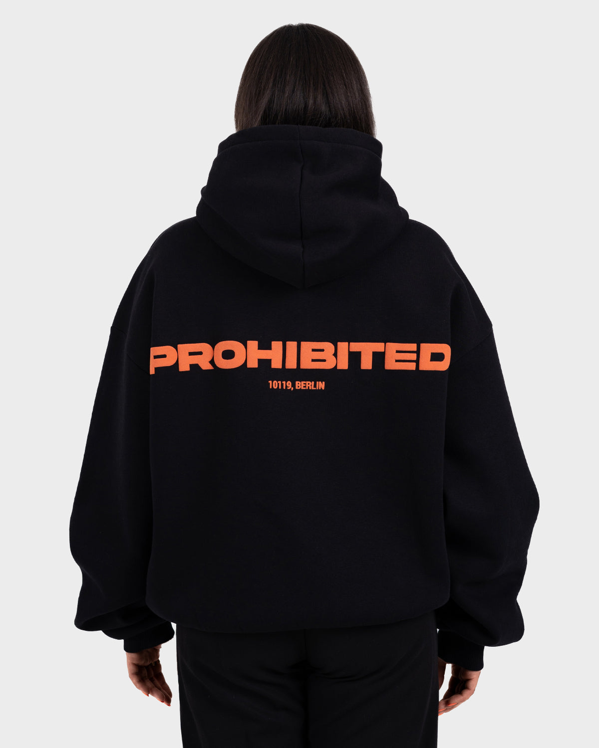 Oversized Zip Hoodie Black