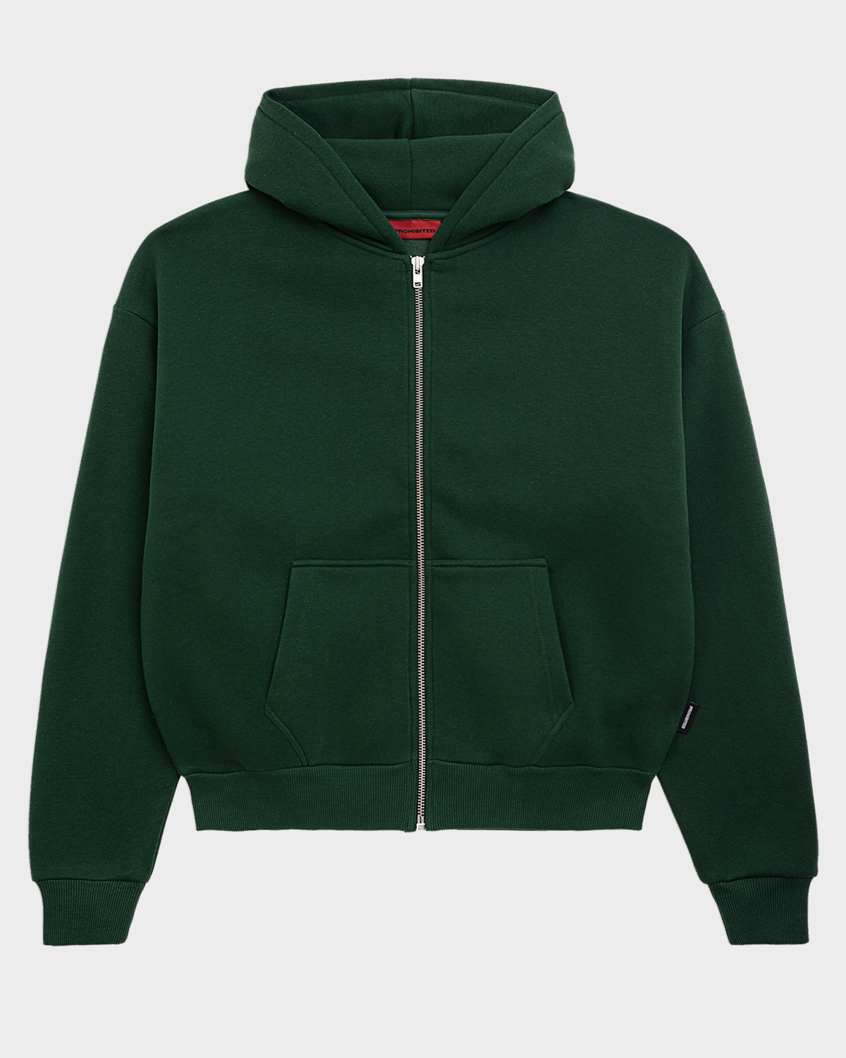 Oversized Zip-Hoodie British Racing Green