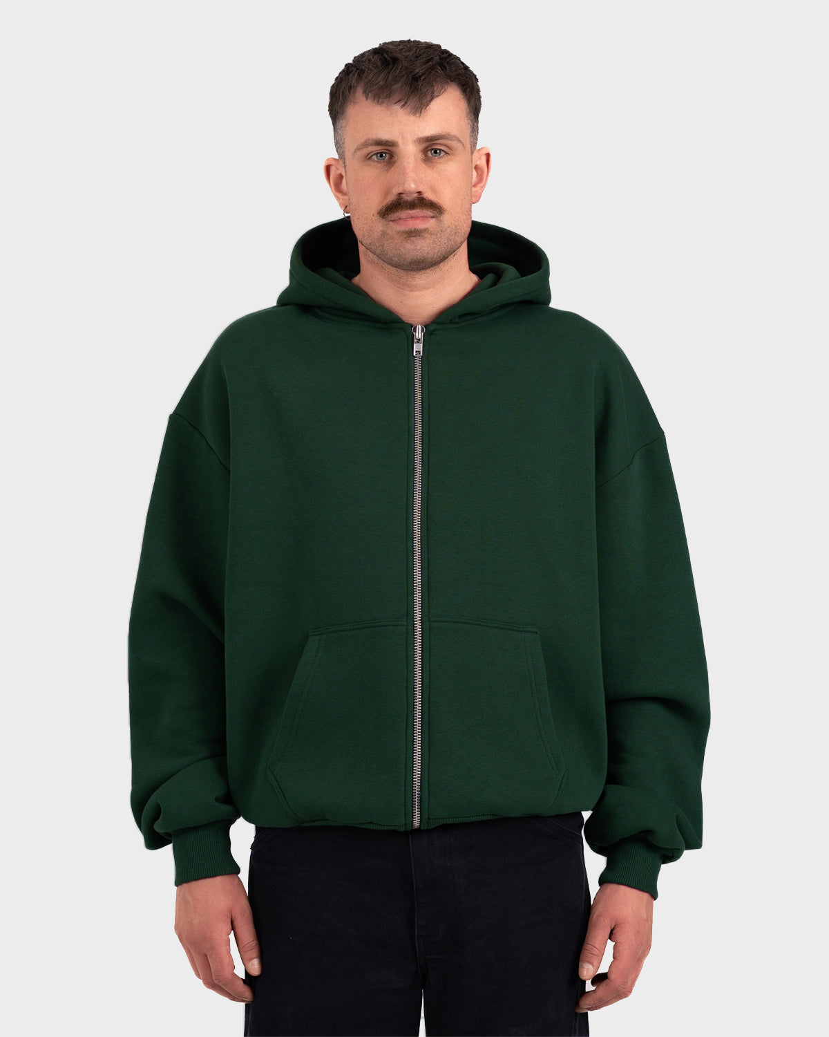 Oversized Zip Hoodie Sand (Stone Washed)