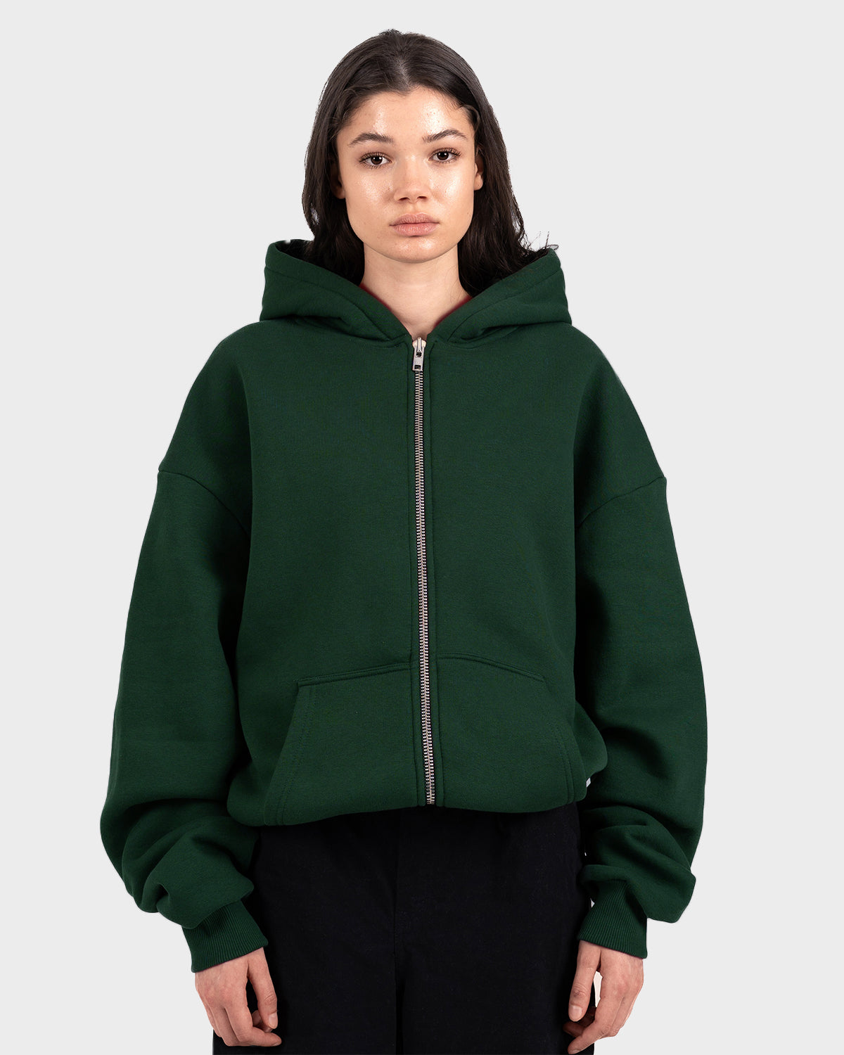 Oversized Zip Hoodie Sand (Stone Washed)