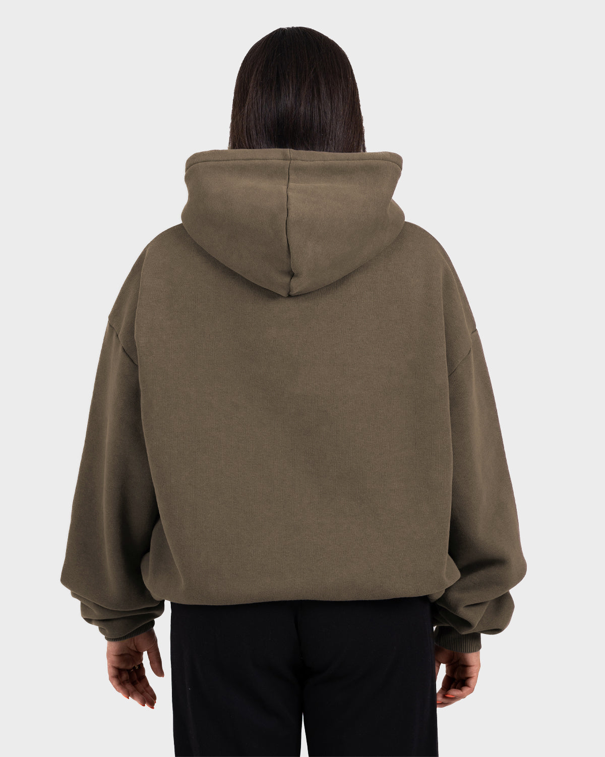 Oversized Hoodie Mocha (Stone Washed)