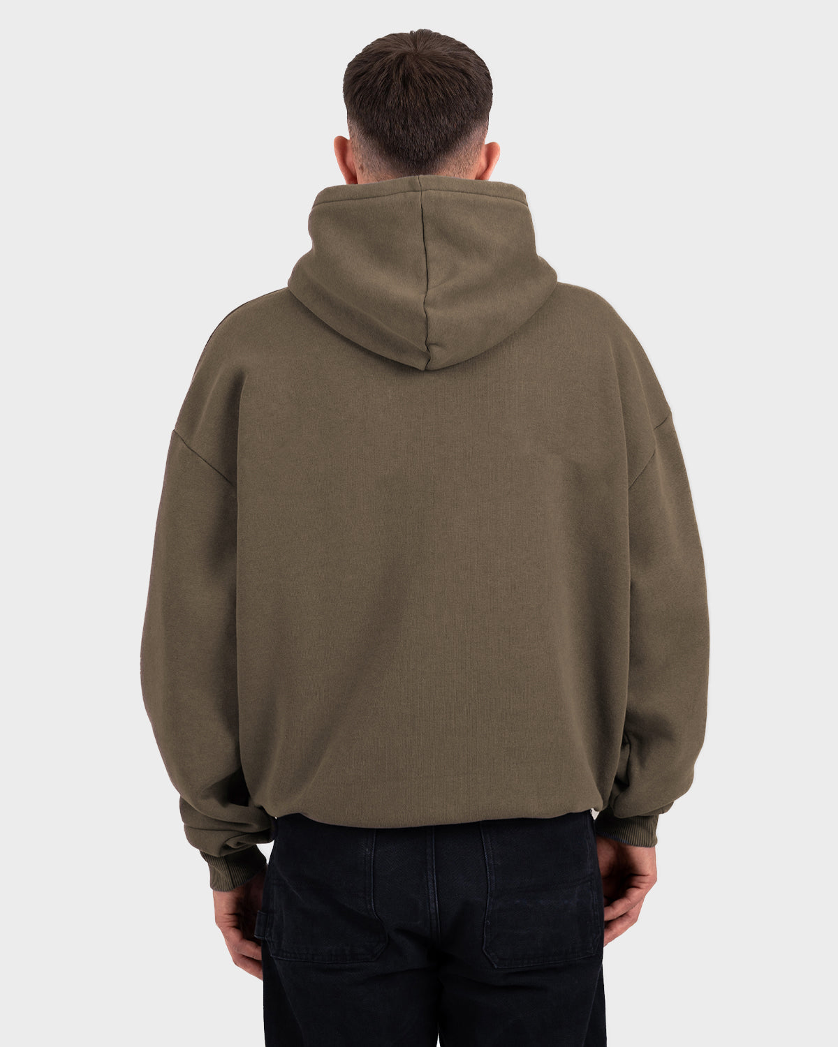 Oversized Hoodie Mocha (Stone Washed)