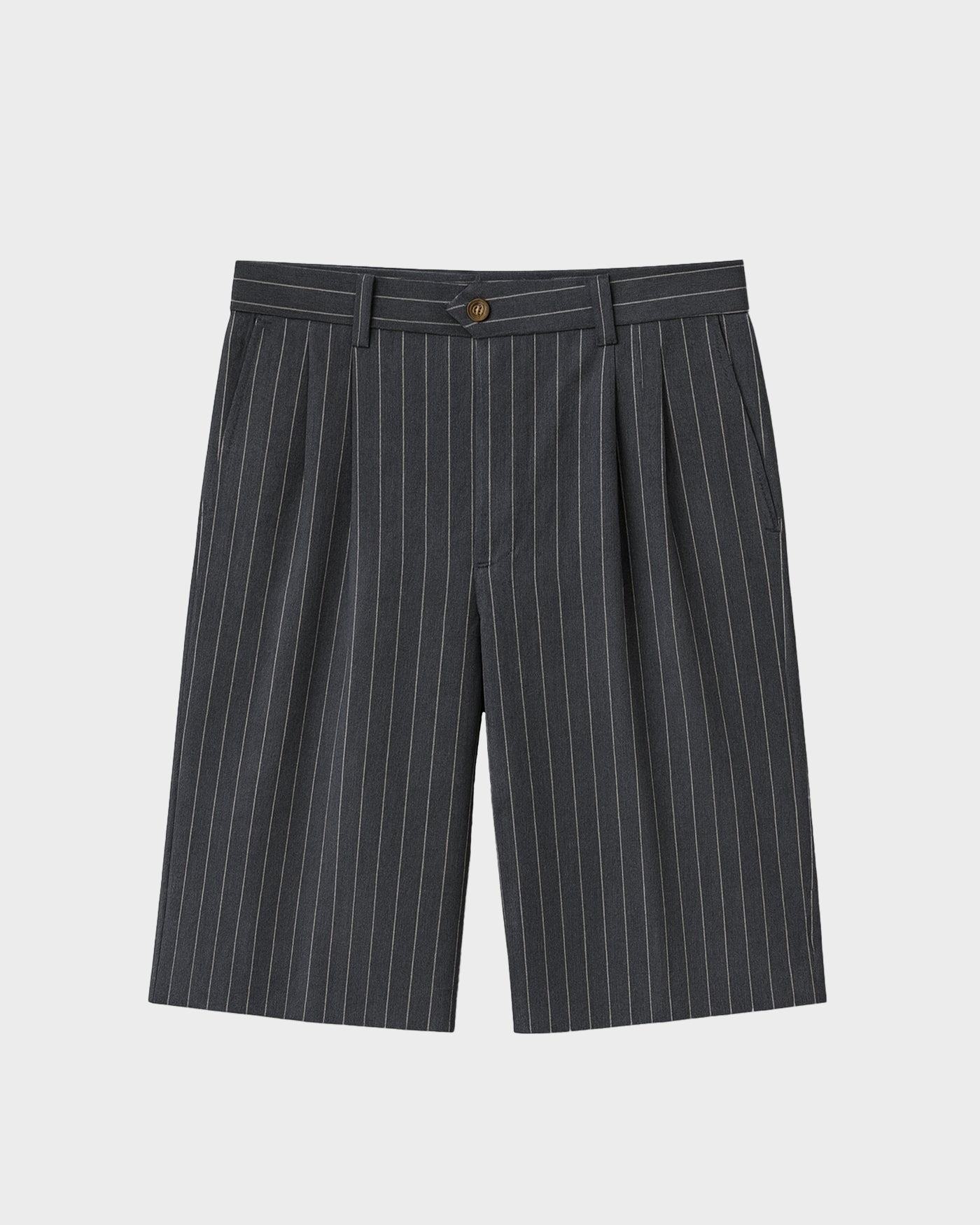 Newport Pleated Shorts | Dark Grey