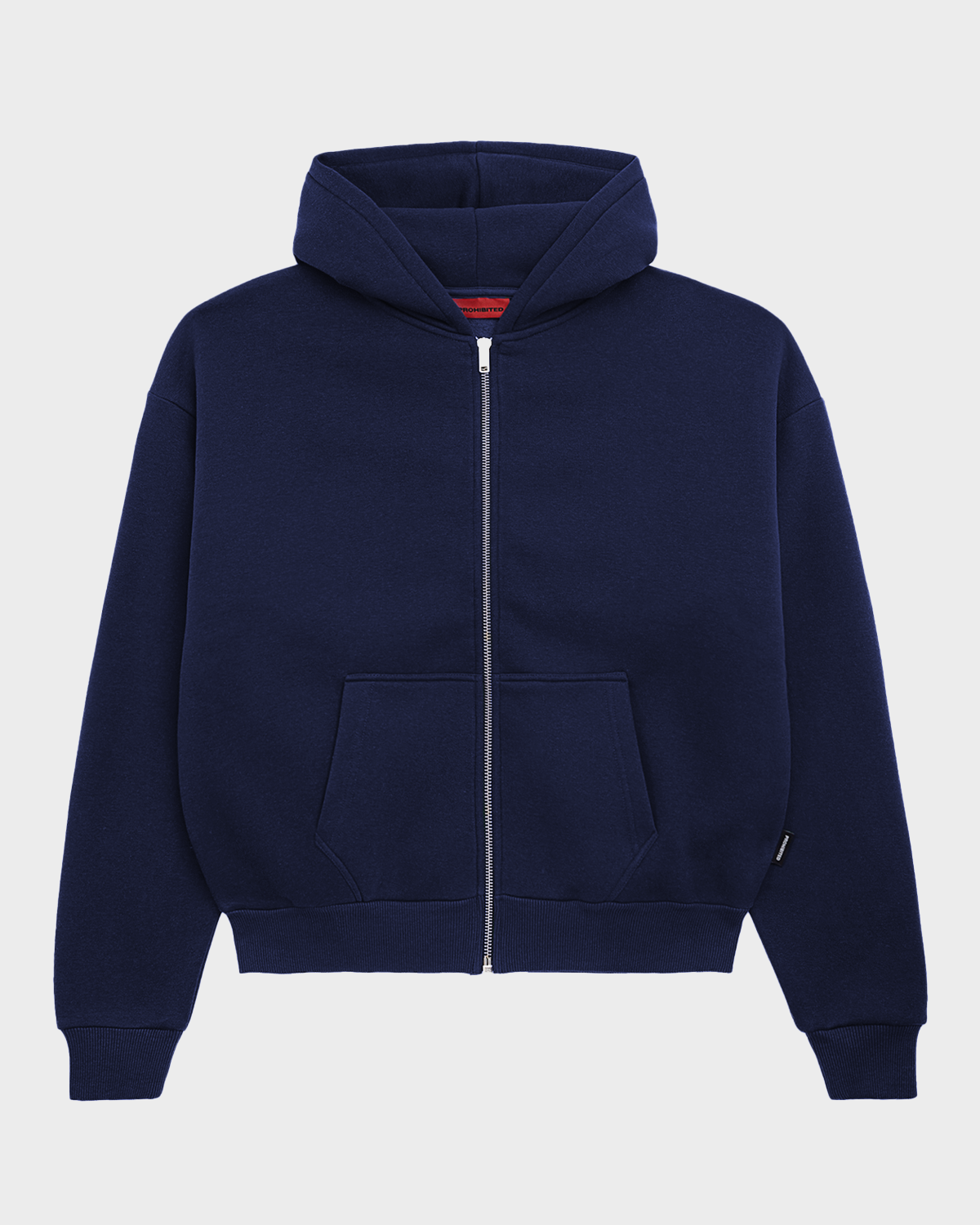 Oversized Zip-Hoodie Navy